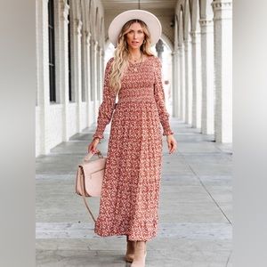 Vici | Justina Floral Smocked Maxi Dress